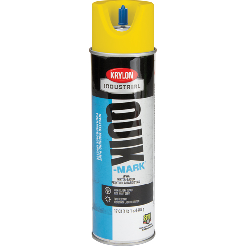 Peinture de marquage industrielle invers&eacute;e &agrave; base d'eau Quik-Mark, 17 oz, Canette a&eacute;rosol Cintas