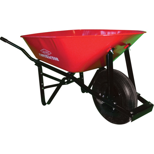 Contractor Wheelbarrow, 6 cu. ft., Steel Tray Cintas