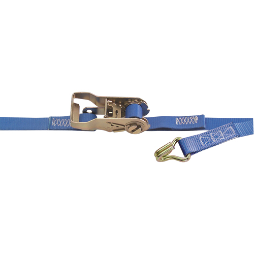 Tendeurs d'arrimage robuste, Crochet en J, 1" , 1,33' , Charge d'utilisation max. 835 lb (379 kg) Cintas