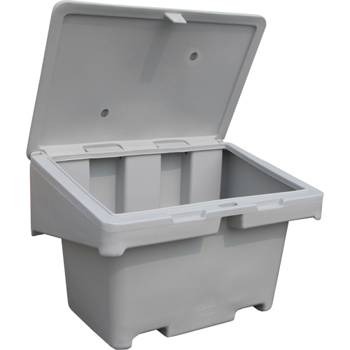 Salt Sand Container SOS, With Hasp, 42" x 29" x 30", 11 cu. Ft., Grey Cintas