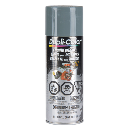 Engine Enamel Paint with Ceramic, New Ford Grey, Gloss, 12 oz., Aerosol Can Cintas