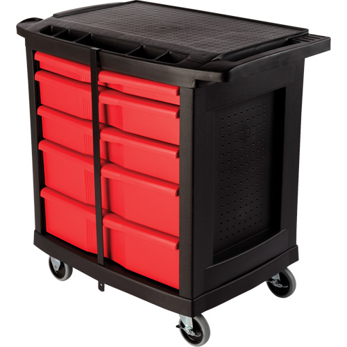 5-Drawer Mobile Work Centre, Plastic Surface Cintas