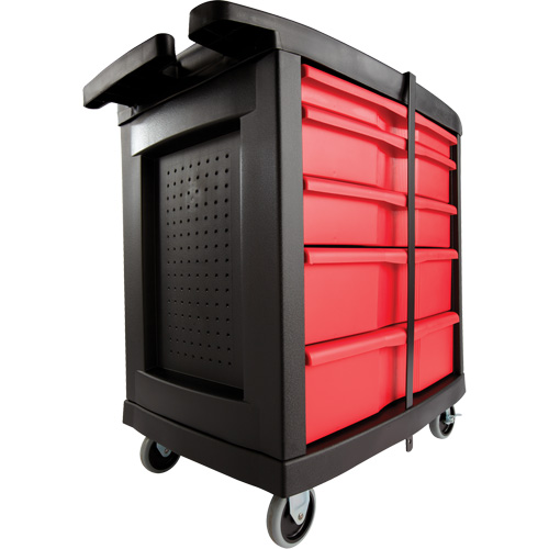5-Drawer Mobile Work Centre, Plastic Surface Cintas