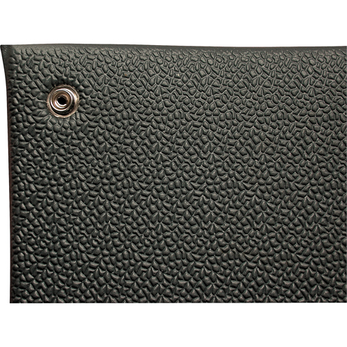 Comfort-King Anti-Static Matting, 6' W x 60' L x 3/8" T, Pebbled, Grey Cintas