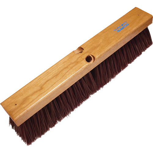 Heavy-Duty Garage & Concrete Push Broom, 24", Coarse/Stiff, Polypropylene Bristles Cintas
