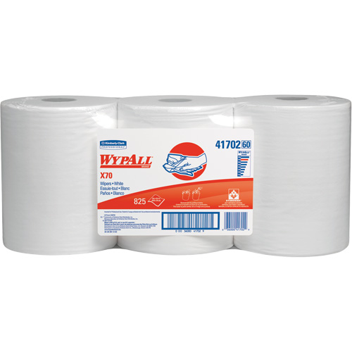 Chiffons industriels de qualit&eacute; sup&eacute;rieure X70 WypAll, Robuste, 13-2/5' lo x 9-4/5" la Cintas