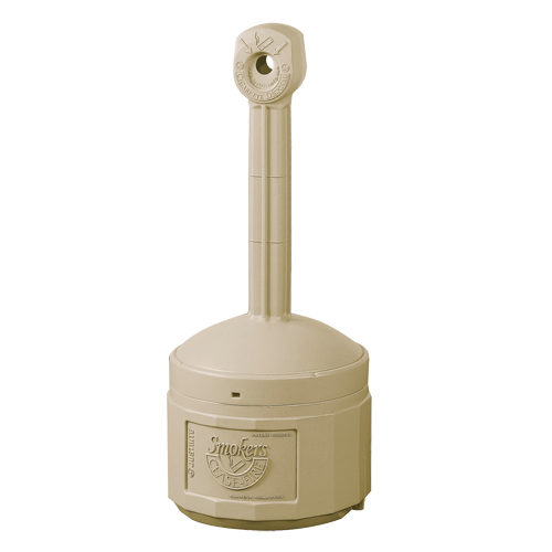 Smokers Cease-Fire&reg; Cigarette Butt Receptacle, Free-Standing, Plastic, 4 US gal. Capacity, 38-1/2" Height Cintas