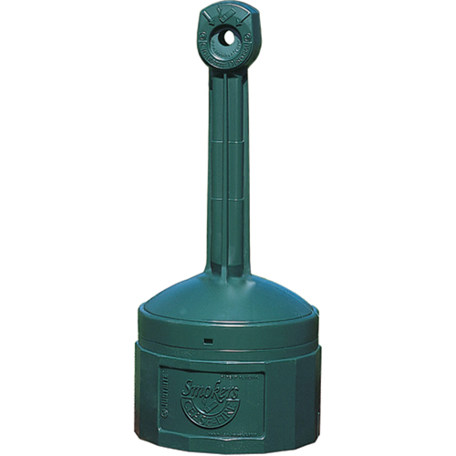 Smokers Cease-Fire&reg; Cigarette Butt Receptacle, Free-Standing, Plastic, 4 US gal. Capacity, 38-1/2" Height Cintas