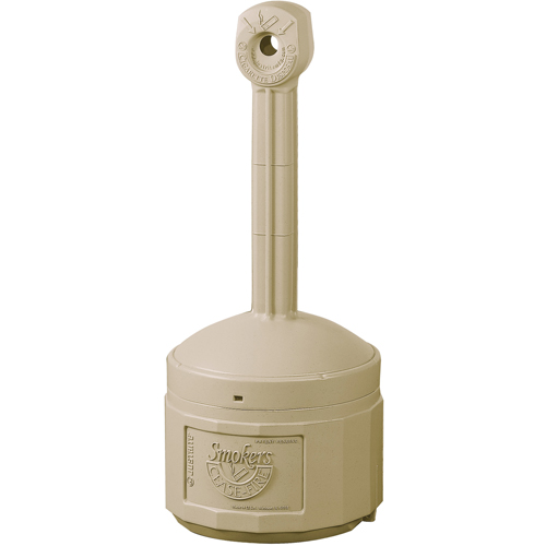 Smokers Cease-Fire&reg; Cigarette Butt Receptacle, Free-Standing, Plastic, 1 US gal. Capacity, 30" Height Cintas