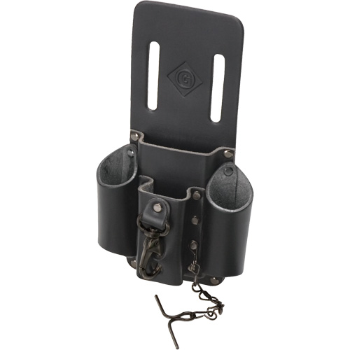 Tool Belt Pouch, Multiple Tool Holder, Leather, 4 Pockets Cintas
