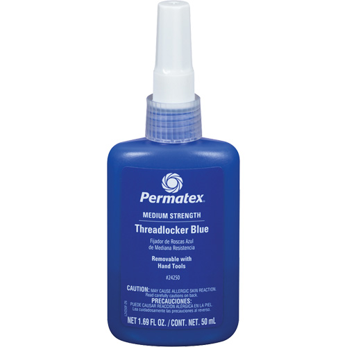 Adh&eacute;sif frein-filet &agrave; adh&eacute;rence amovible, Bleu, Moyen, 50 ml, Bouteille Cintas