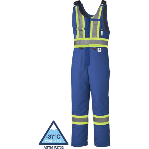 5524A High-Visibility Flame-Resistant Quilted Safety Coveralls, 2X-Large, Royal Blue Cintas