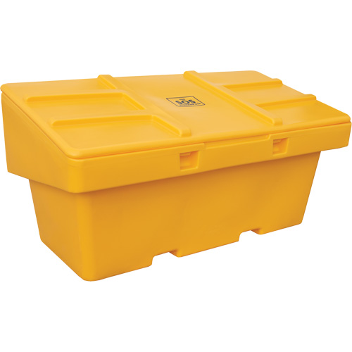 Contenants pour sel & sable SOS, Avec Moraillon, 72" x 36" x 36", 36 pi³, Jaune Cintas