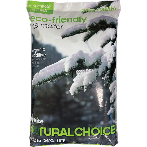 Produits de d&eacute;glaçage Natural Choice, Sac, 44 lb(20 kg), Point de fonte -26°C (-14,8°F) Cintas