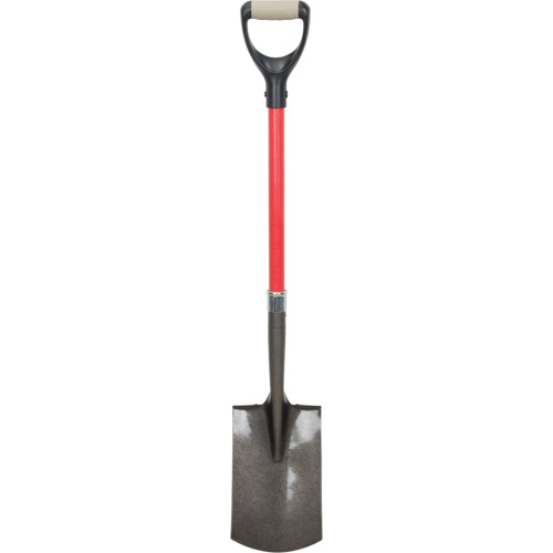 Pelles robustes, Fibre de verre, Lame Acier au carbone, Manche en Prise en D, Longueur 30-1/2" Cintas