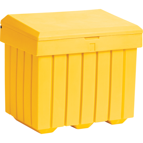 Conteneur d'entreposage &eacute;conomique pour sel/sable, 32" x 23" x 27-1/2", 10 pi³, Jaune Cintas