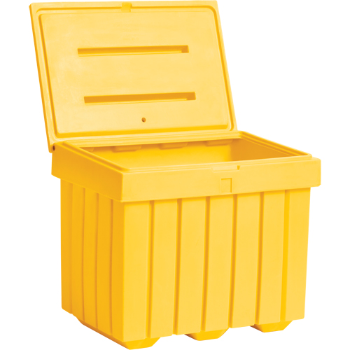 Conteneur d'entreposage &eacute;conomique pour sel/sable, 32" x 23" x 27-1/2", 10 pi³, Jaune Cintas