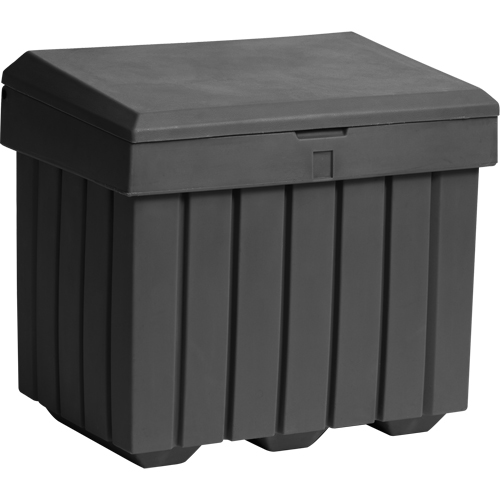 Conteneur d'entreposage &eacute;conomique pour sel/sable, 32" x 23" x 27-1/2", 10 pi³, Gris Cintas