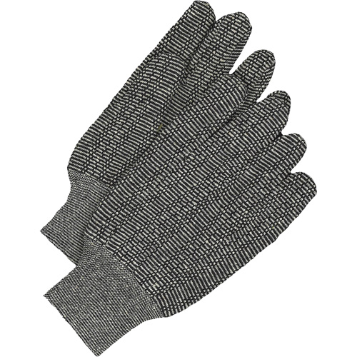 Gants en jersey classiques, Taille unique, Poivre et sel, Non doubl&eacute;, Poignet en tricot Cintas