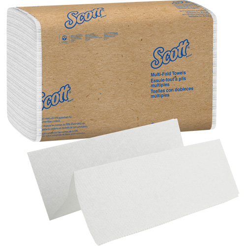 Scott&reg; Essential Multi-Fold Paper Towels, 1 Ply, 9-2/5" L x 9-1/5" W, 250 /Pack Cintas