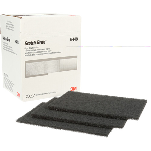 Tampon manuel pour travaux g&eacute;n&eacute;raux Scotch-Brite, Carbure de silicium, 6" x 9", Grain Ultra fin Cintas
