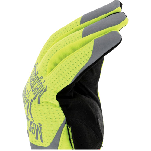 FastFit&reg; High-Visibility Work Gloves, Synthetic Palm, Size Medium/9 Cintas