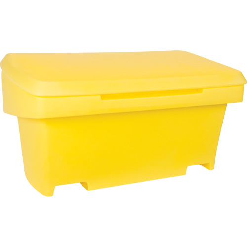 Heavy-Duty Outdoor Salt and Sand Storage Container, 24" x 48" x 24", 10 cu. Ft., Yellow Cintas