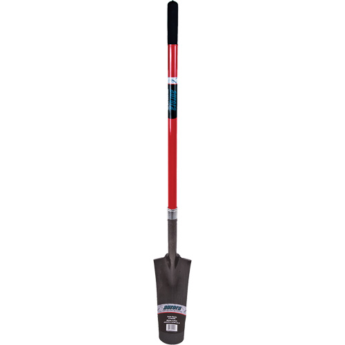 Heavy-Duty Drain Spade, Carbon Steel, 16" x 6" Blade, 45" L, Straight Handle Cintas