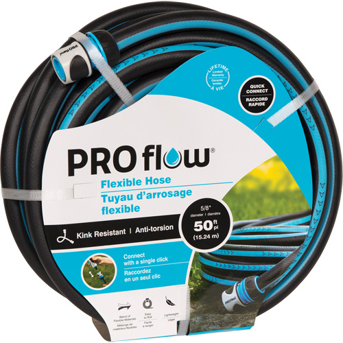 Boyau flexible, Plastique, 5/8" dia x 100' Cintas