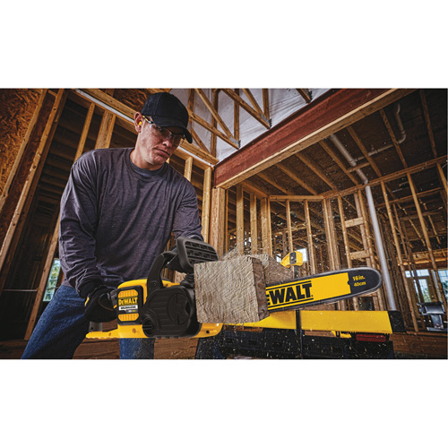 Scie &agrave; chaîne sans fil Flexvolt, 16", &agrave; pile, 60 V Cintas