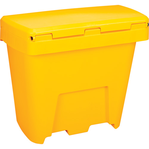 Bacs d'entreposage pour sel & sable, Avec Moraillon, 21" x 27" x 26", 4,24 pi³, Jaune Cintas
