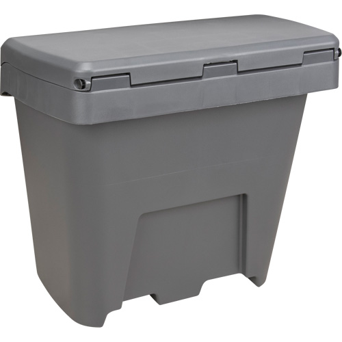 Salt & Sand Storage Bins, With Hasp, 21" x 27" x 26", 4.24 cu. ft., Grey Cintas