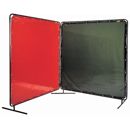 Welding Screen and Frame, Green, 6' x 6' Cintas