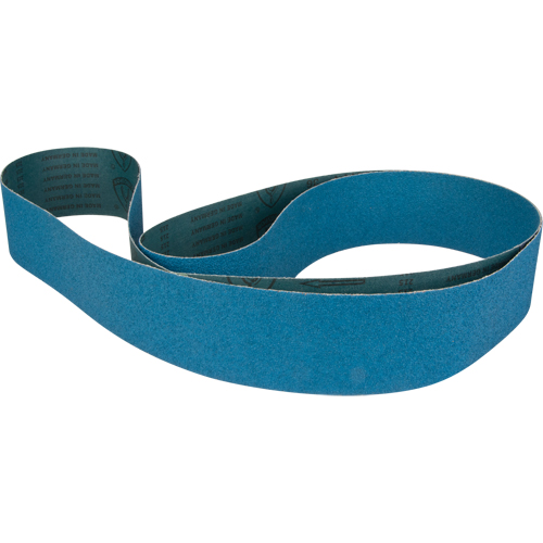 Abrasive Sanding Belt, 4" W x 137" L, Zirconia Alumina, 80 Grit Cintas