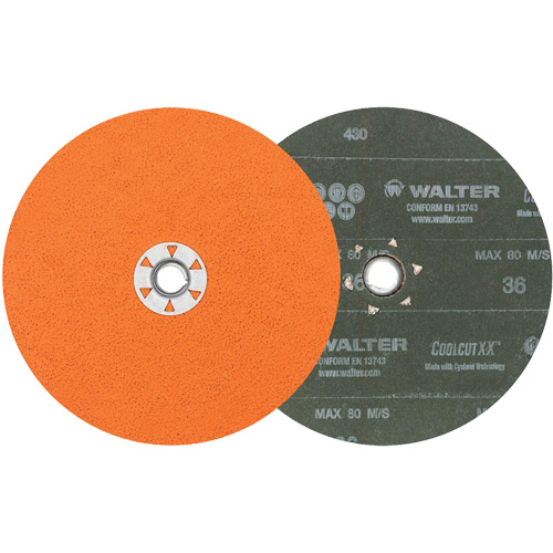 Coolcut XX Sanding Disc, 7" Dia., 36 Grit, Ceramic Cintas