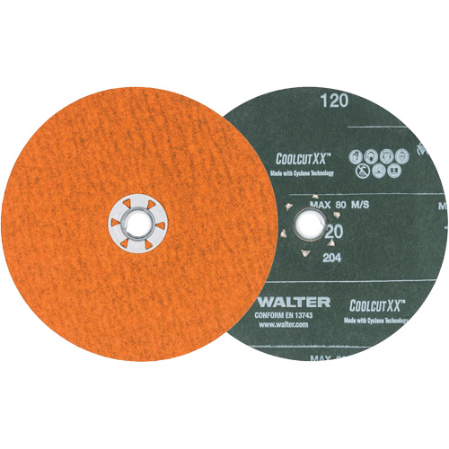 Coolcut XX Sanding Disc, 7" Dia., 120 Grit, Ceramic Cintas