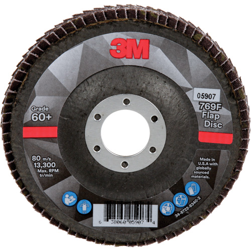 769F Quick Change Flap Disc, 4-1/2" x 7/8", Type 29, 60+ Grit, Ceramic Cintas