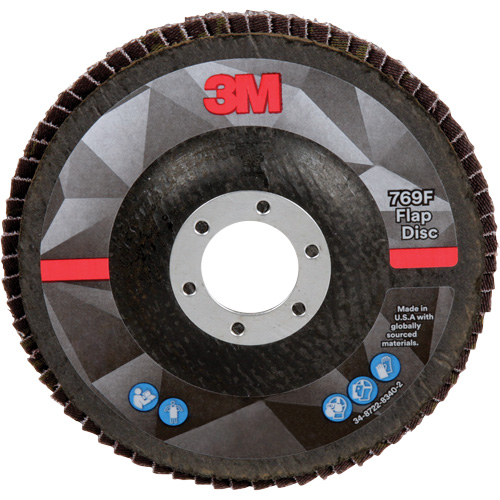 769F Quick Change Flap Disc, 5" x 7/8", Type 27, 40+ Grit, Ceramic Cintas
