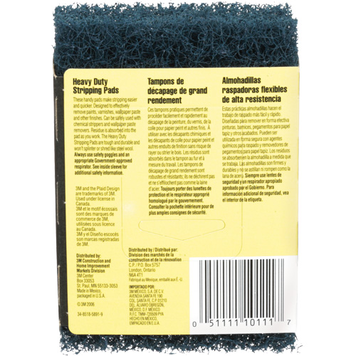 Tampons de d&eacute;capage pour gros travaux, Oxyde d'aluminium, 3-1/2" x 5", Grain Cors&eacute; Cintas