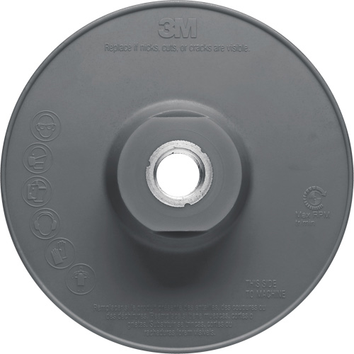 Ribbed Back-Up Pad, 4" Cintas