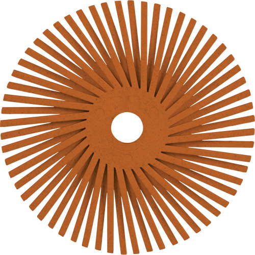 Scotch-Brite Type A Precision Radial Bristle Brush PN-RB, Ceramic, 80+ Grit, 3" Dia. Cintas