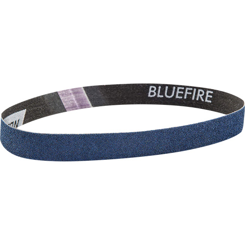 BlueFire Cloth File Belt, 3/4" W x 18" L, Zirconia Alumina, 120 Grit Cintas