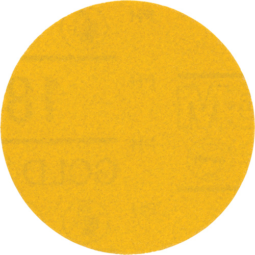 Hookit Gold Abrasive Disc, 09213, 3" Dia., 180 Grit, Aluminum Oxide, C-Weight Cintas