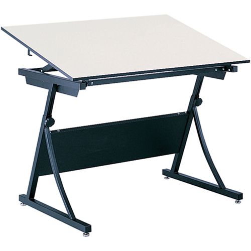 PlanMaster Height-Adjustable Drafting Table, 43" W x 29-1/2" - 37-1/2" H, Black Cintas