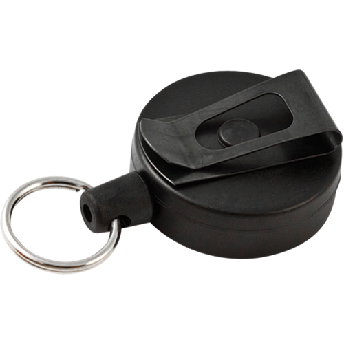 D&eacute;rouleurs de taille moyenne de s&eacute;rie Mid6 #6, Polycarbonate, C&acirc;ble 36", Fixation Agrafe de ceinture Cintas
