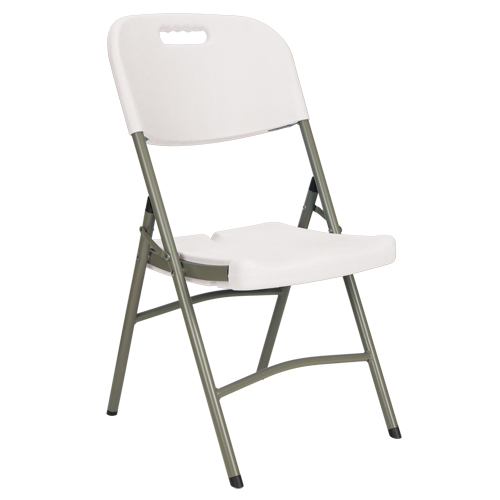 Chaises pliantes, Poly&eacute;thyl&egrave;ne, Blanc, Capacit&eacute; 350 lb Cintas