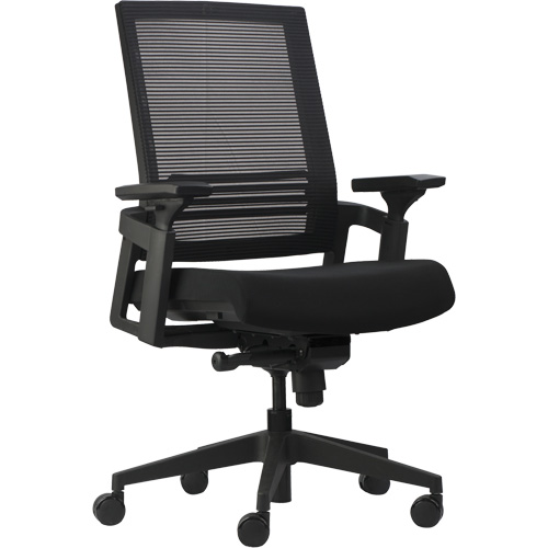 Chaises de bureau A-37 Activ, Mailles, Noir, Capacit&eacute; 275 lb Cintas