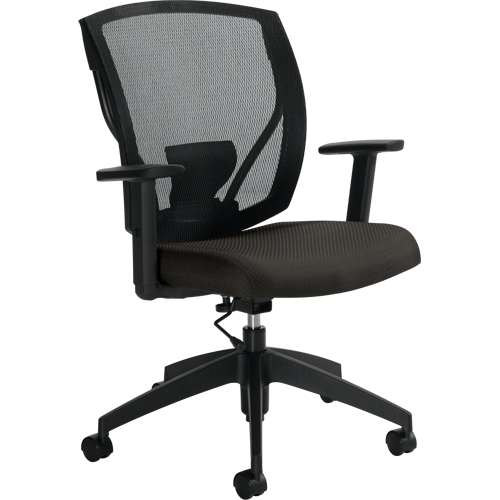 Chaises de travail, Tissu, Charbon, Capacit&eacute; 300 lb Cintas