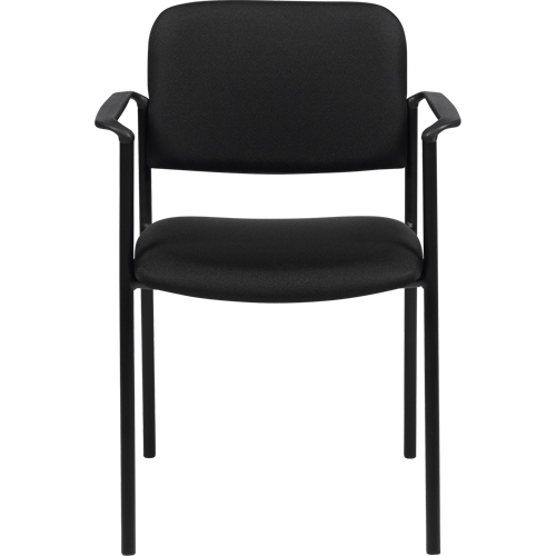 Chaises empilables, Tissu, Hauteur 32", Capacit&eacute; 300 lb, Noir Cintas