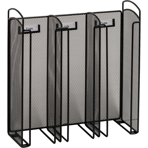 Organisateur Onyx pour verres et couvercles Cintas